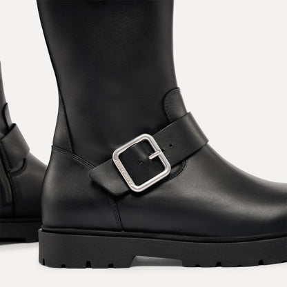 Highwood Mid Buckle Leather in Color Black | Birkenstock