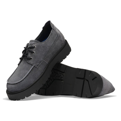 Highwood Moc Lace Suede Leather in Color Charcoal | Birkenstock