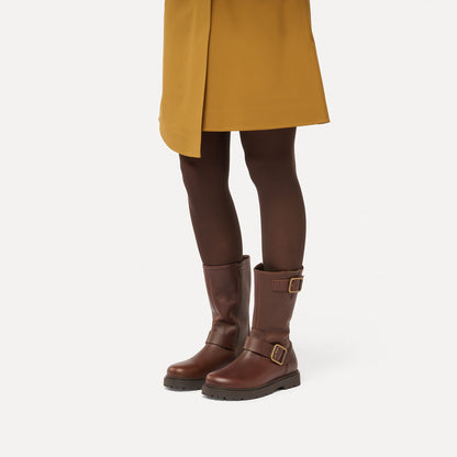 Highwood Mid Buckle Leather in Color Carafe | Birkenstock