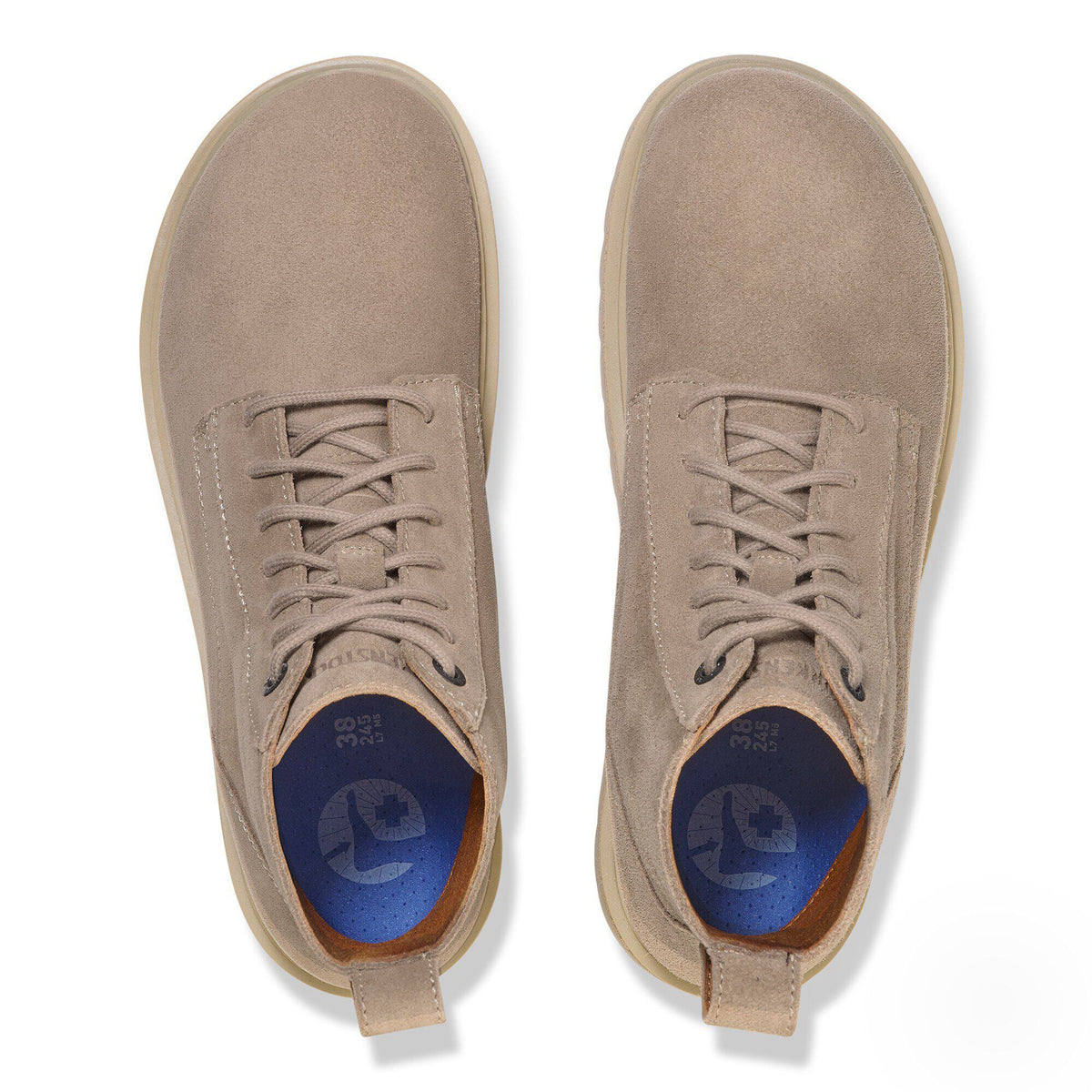 Highwood Lace Mid Women Suede Leather in Color Taupe | Birkenstock