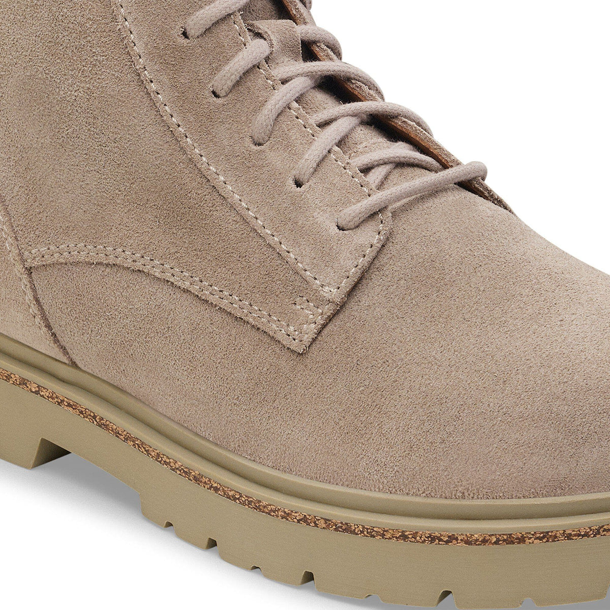 Highwood Lace Mid Women Suede Leather in Color Taupe | Birkenstock