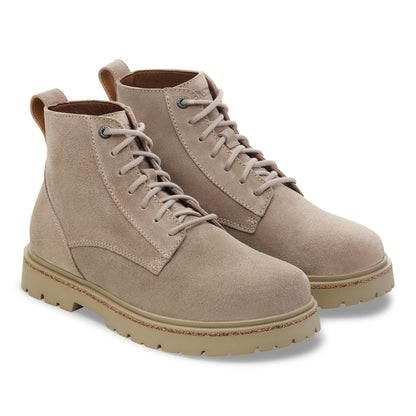 Highwood Lace Mid Women Suede Leather in Color Taupe | Birkenstock