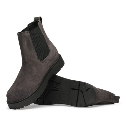 Highwood Suede Leather in Color Velvet grey | Birkenstock