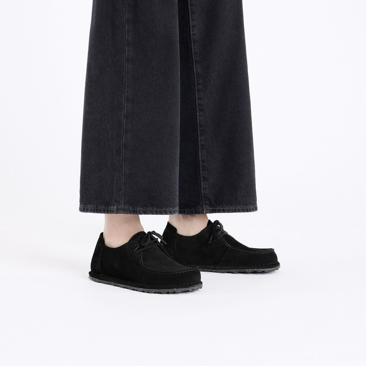 Utti Lace Suede Leather in Color Black | Birkenstock
