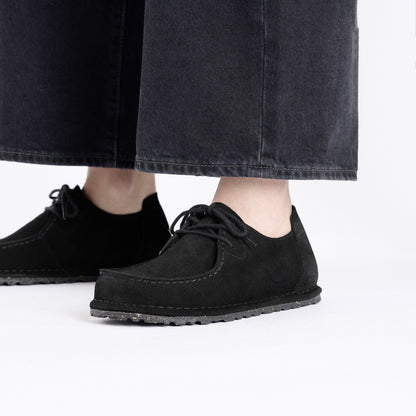 Utti Lace Suede Leather in Color Black | Birkenstock