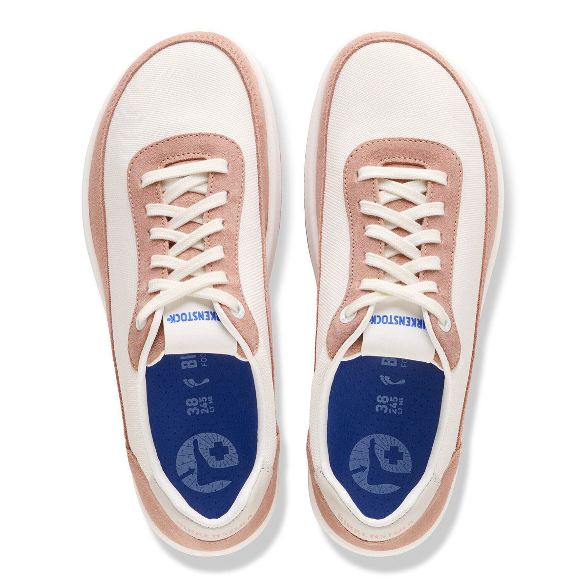 Honnef City Leather-Textile in Color Pink Clay / Eggshell | Birkenstock