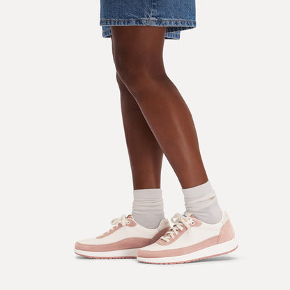 Honnef City Leather-Textile in Color Pink Clay / Eggshell | Birkenstock