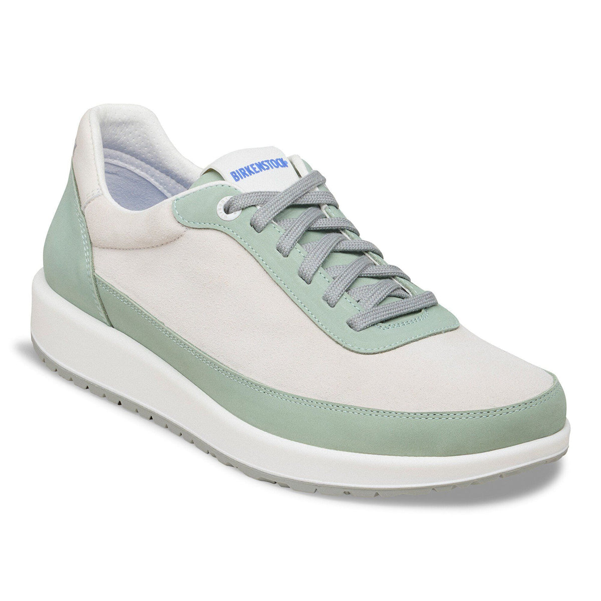 Honnef City Mixed Leather in Color Pure Sage / White | Birkenstock