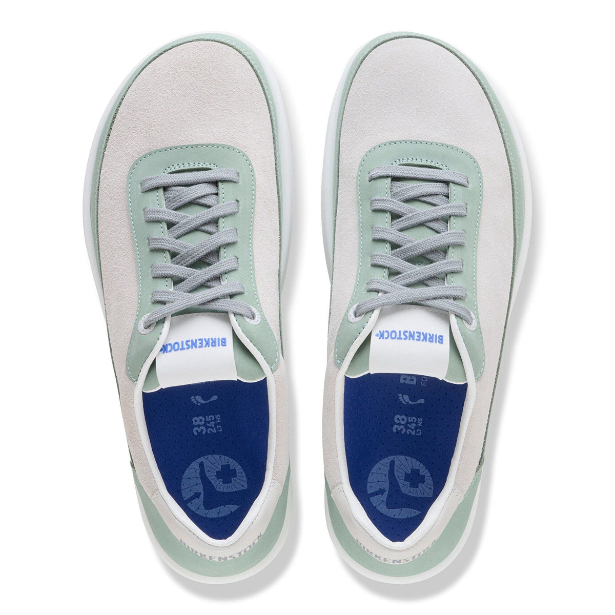 Honnef City Mixed Leather in Color Pure Sage / White | Birkenstock
