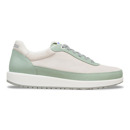 Honnef City Mixed Leather in Color Pure Sage / White | Birkenstock