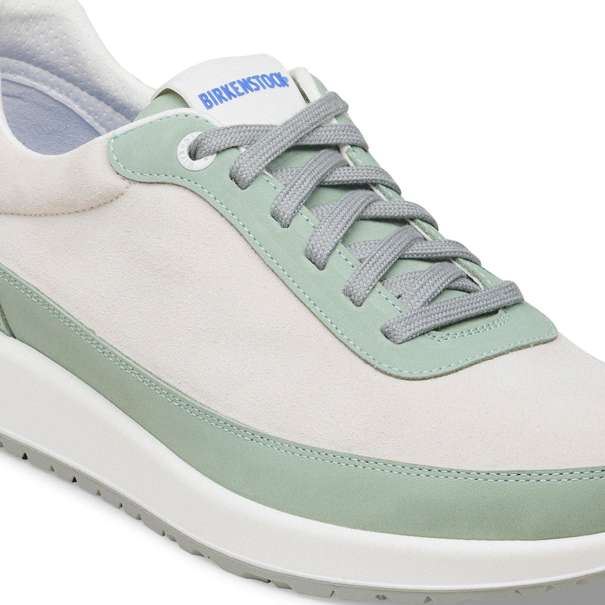 Honnef City Mixed Leather in Color Pure Sage / White | Birkenstock