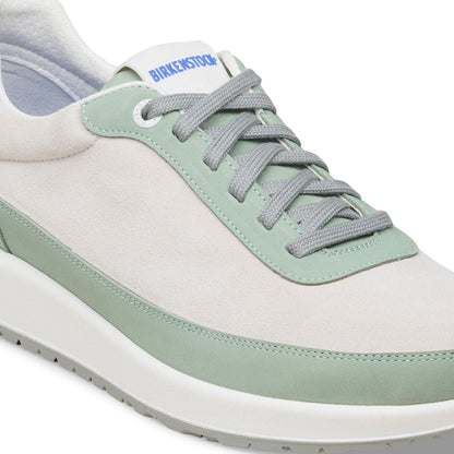 Honnef City Mixed Leather in Color Pure Sage / White | Birkenstock