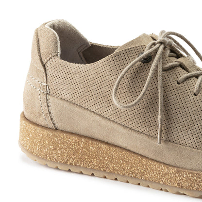 Honnef Light Suede Leather in Color Sandcastle | Birkenstock