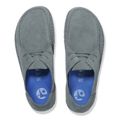 Utti Lace Suede Leather in Color Basalt Gray | Birkenstock