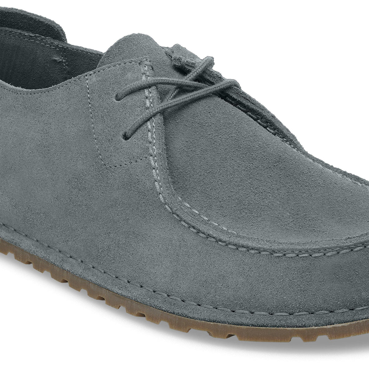 Utti Lace Suede Leather in Color Basalt Gray | Birkenstock