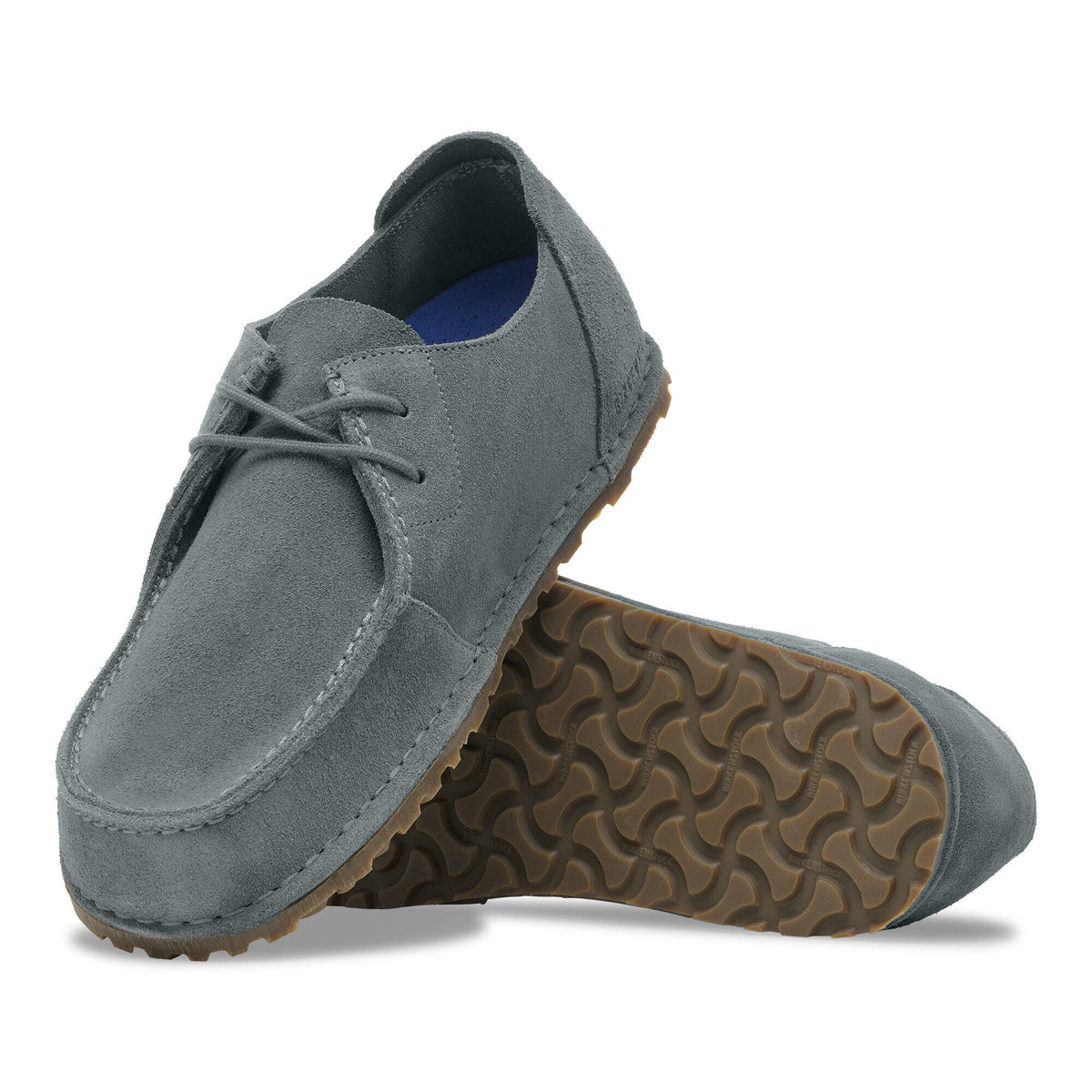 Utti Lace Suede Leather in Color Basalt Gray | Birkenstock