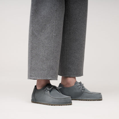 Utti Lace Suede Leather in Color Basalt Gray | Birkenstock