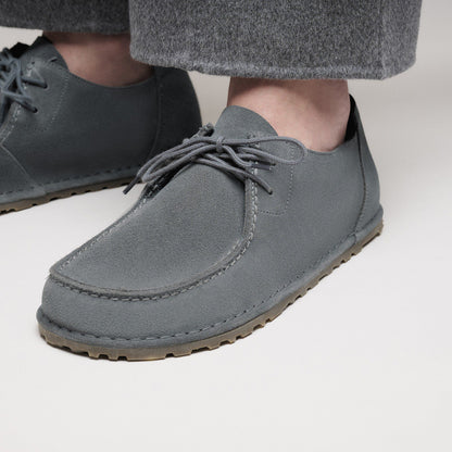 Utti Lace Suede Leather in Color Basalt Gray | Birkenstock