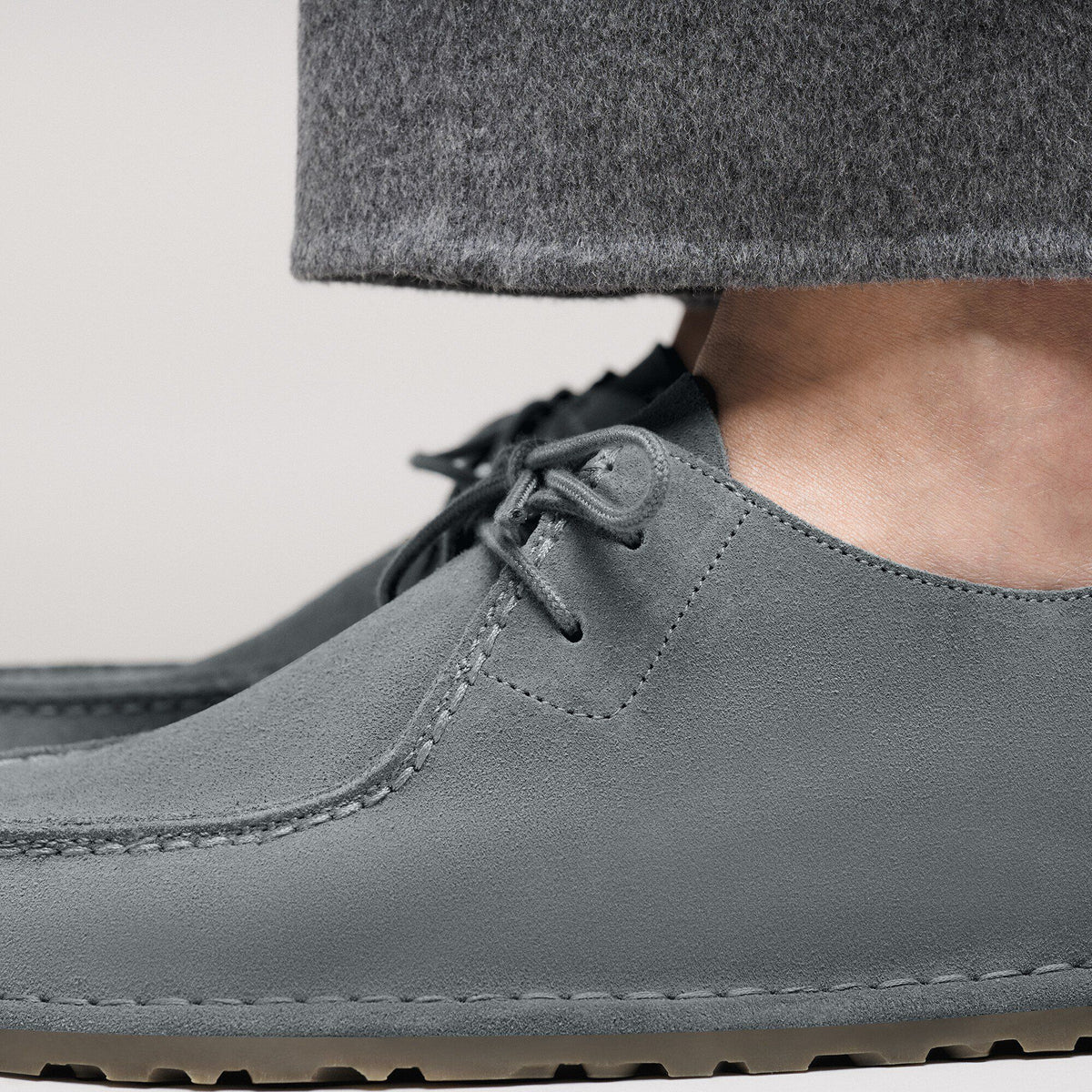 Utti Lace Suede Leather in Color Basalt Gray | Birkenstock