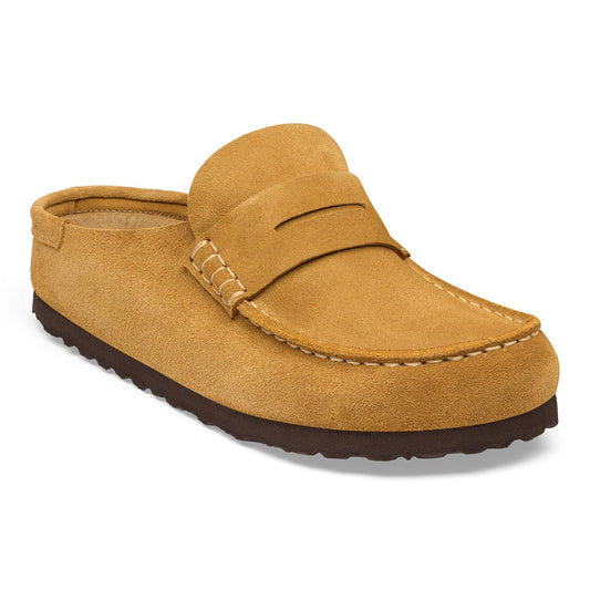 Naples Wrapped Suede Leather in Color Cork Brown | Birkenstock