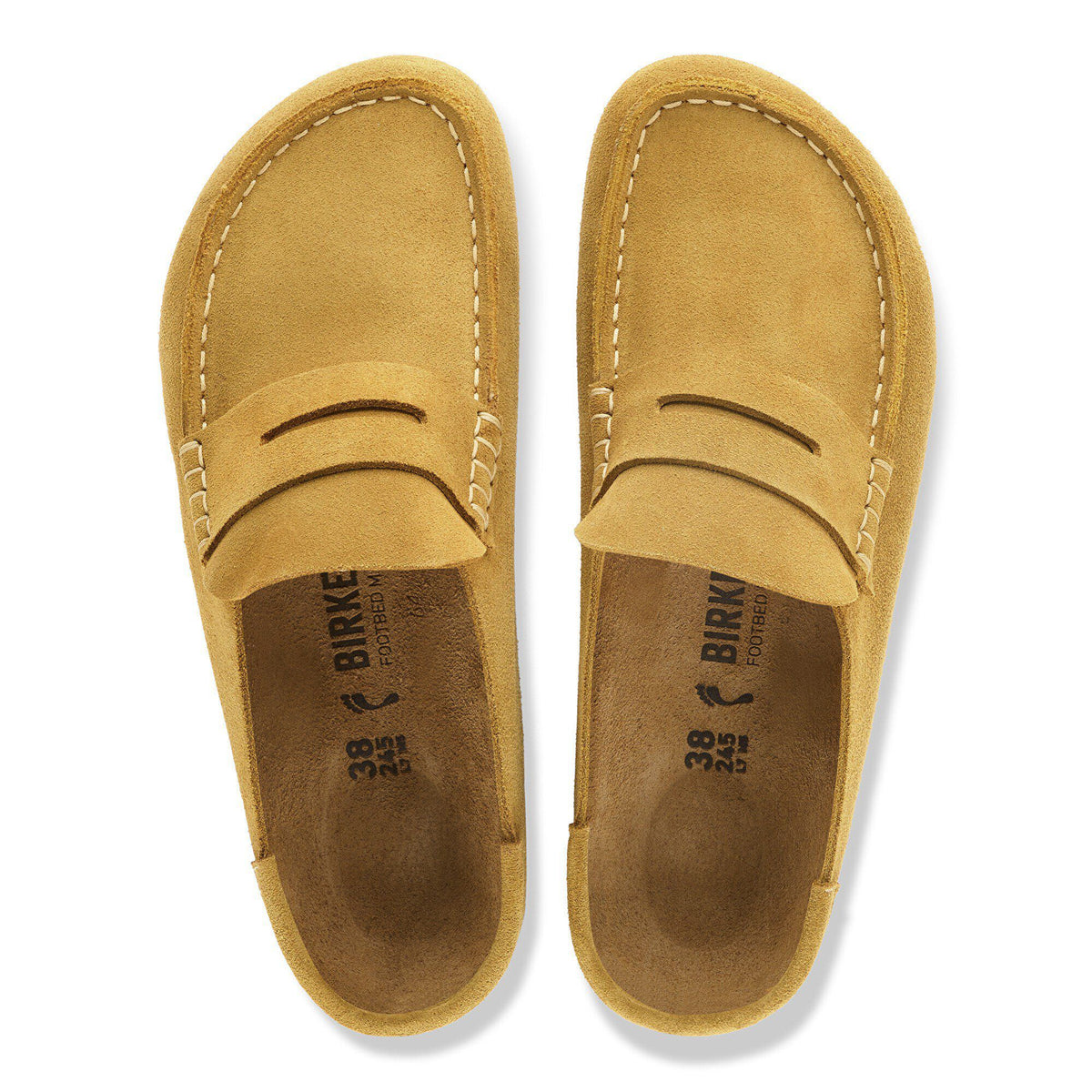 Naples Wrapped Suede Leather in Color Cork Brown | Birkenstock