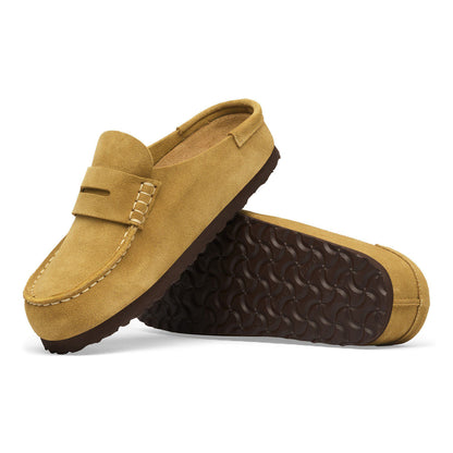 Naples Wrapped Suede Leather in Color Cork Brown | Birkenstock