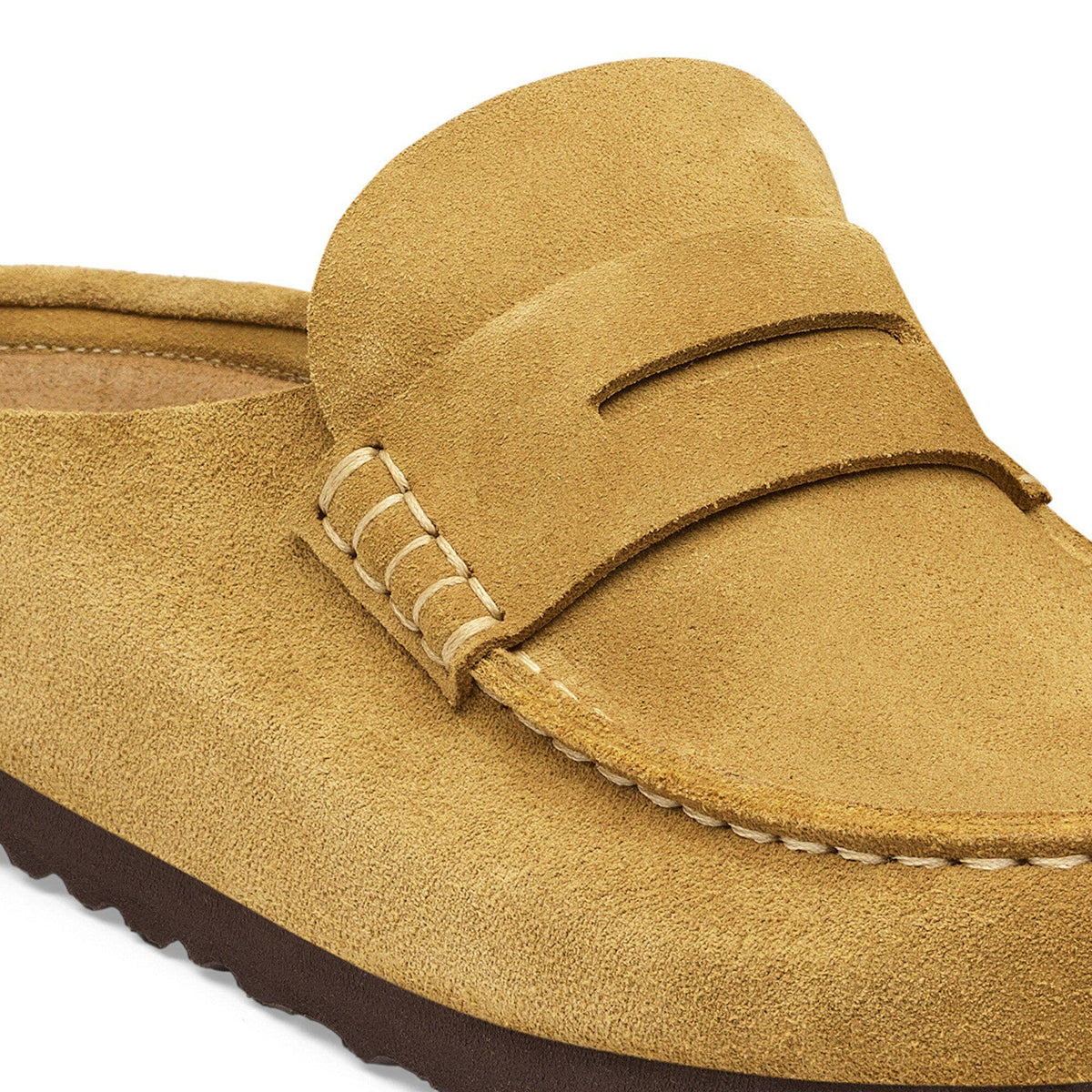 Naples Wrapped Suede Leather in Color Cork Brown | Birkenstock