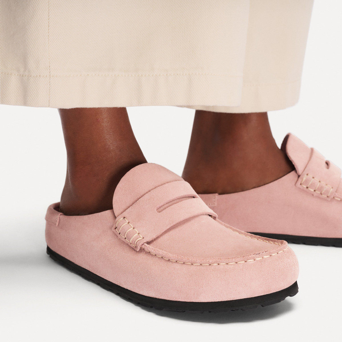 Naples Wrapped Suede Leather in Color Pink Clay | Birkenstock