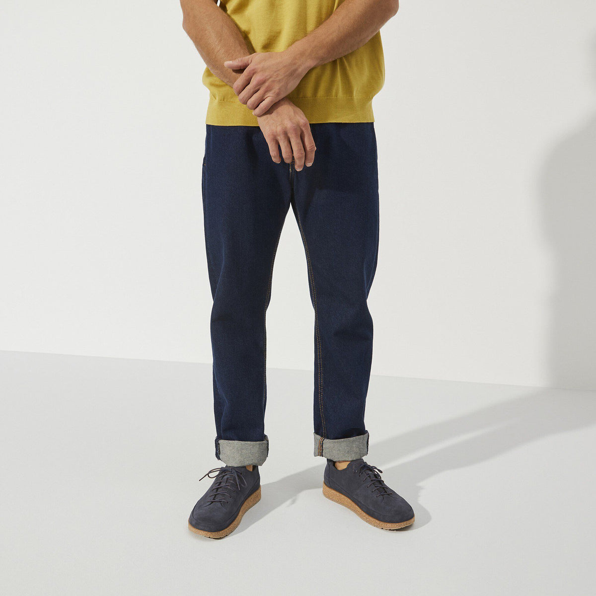 Honnef Light Suede Leather in Color Midnight Blue | Birkenstock