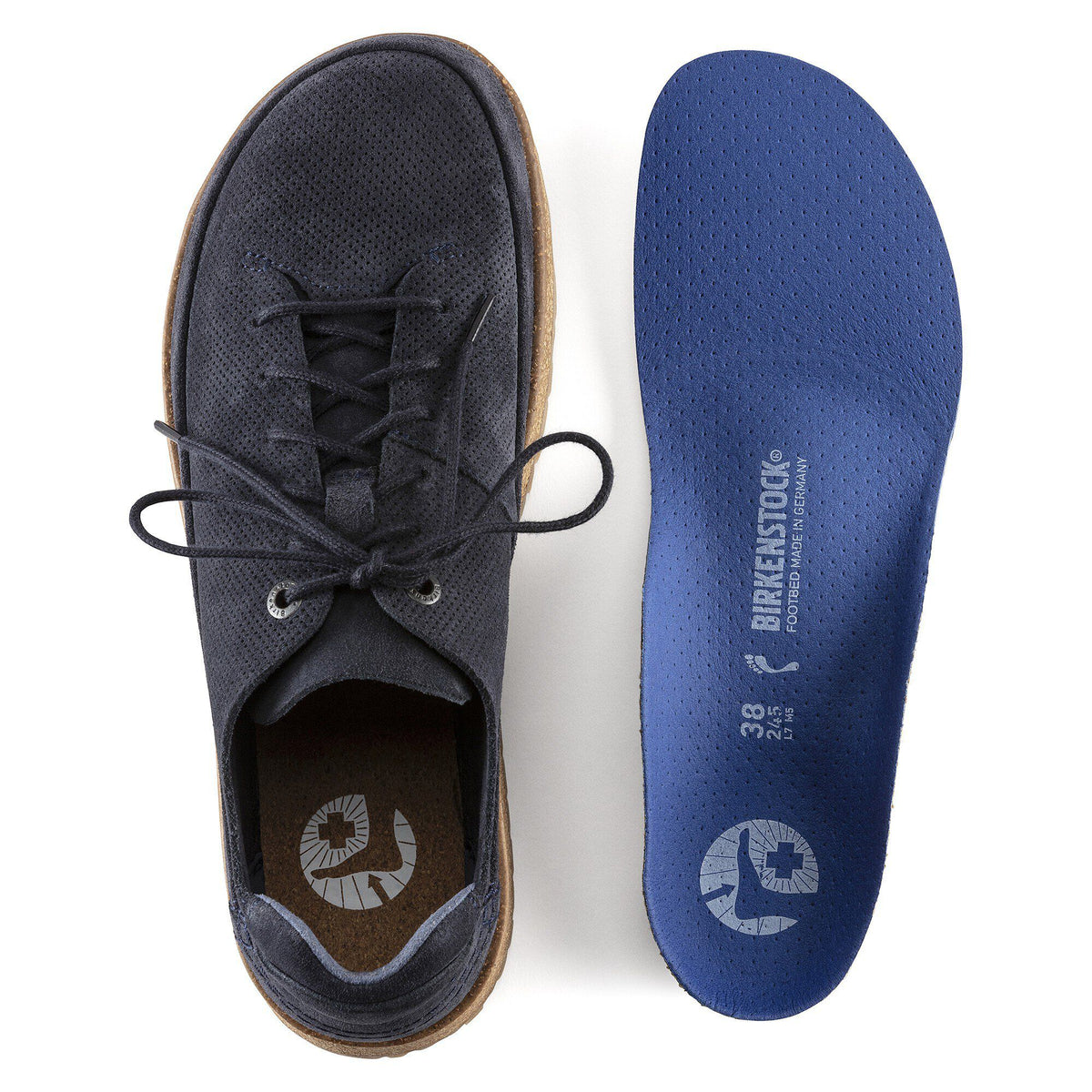 Honnef Light Suede Leather in Color Midnight Blue | Birkenstock
