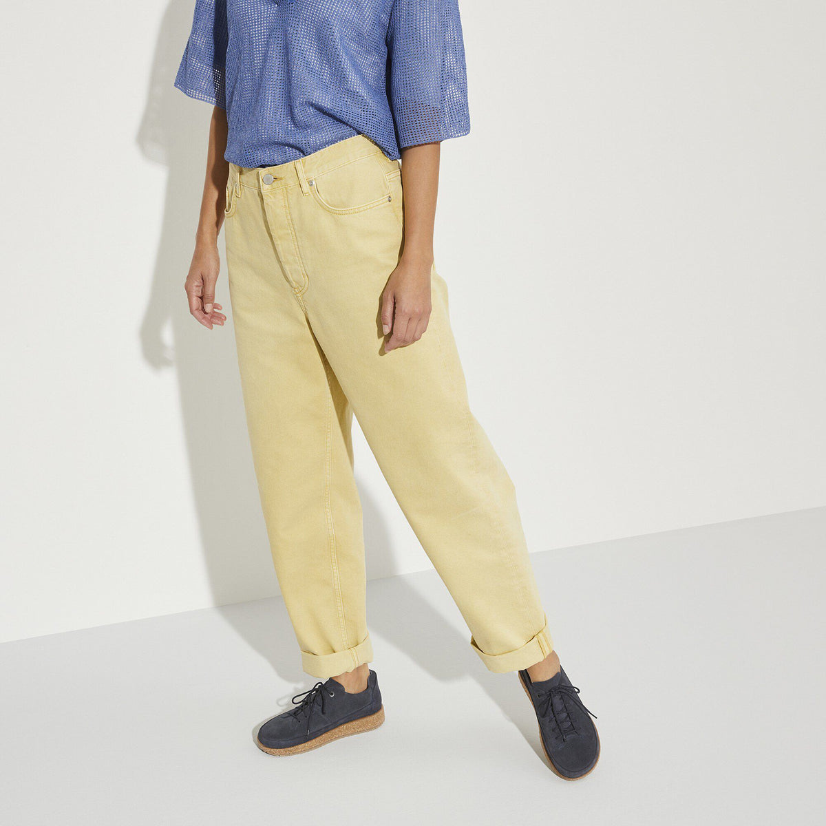 Honnef Light Suede Leather in Color Midnight Blue | Birkenstock