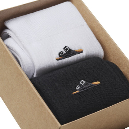 Cotton Ribbed Socks Multi Pack Cotton-Polyamide-Elastane in Color Black/White | Birkenstock