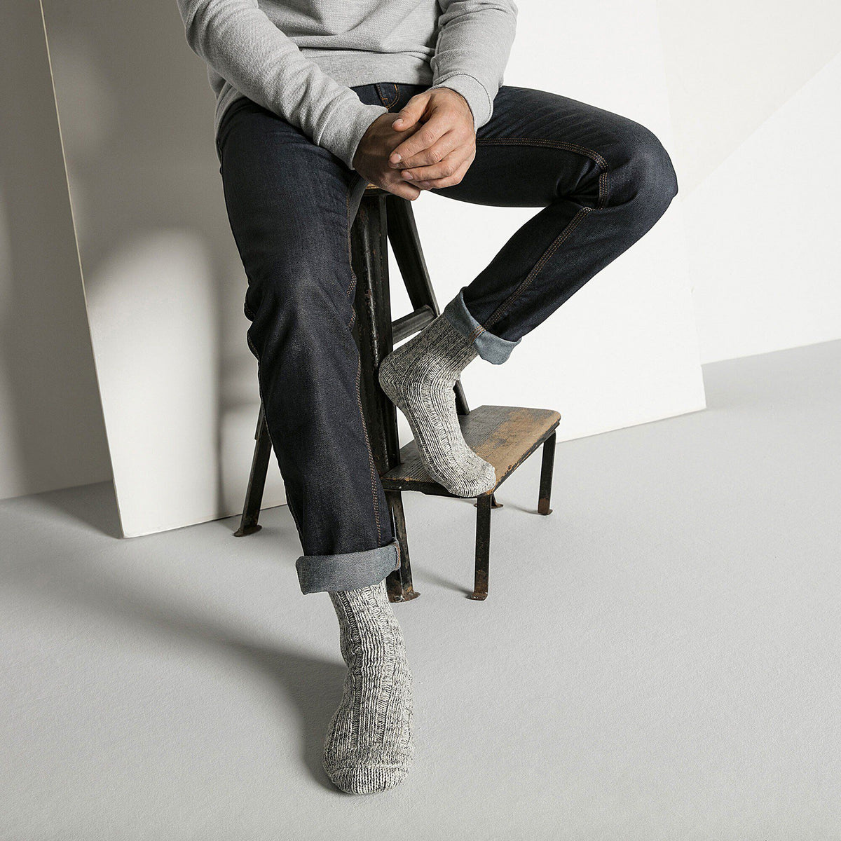 Cotton Twist Men Cotton-Polyamide-Elastane in Color Gray | Birkenstock