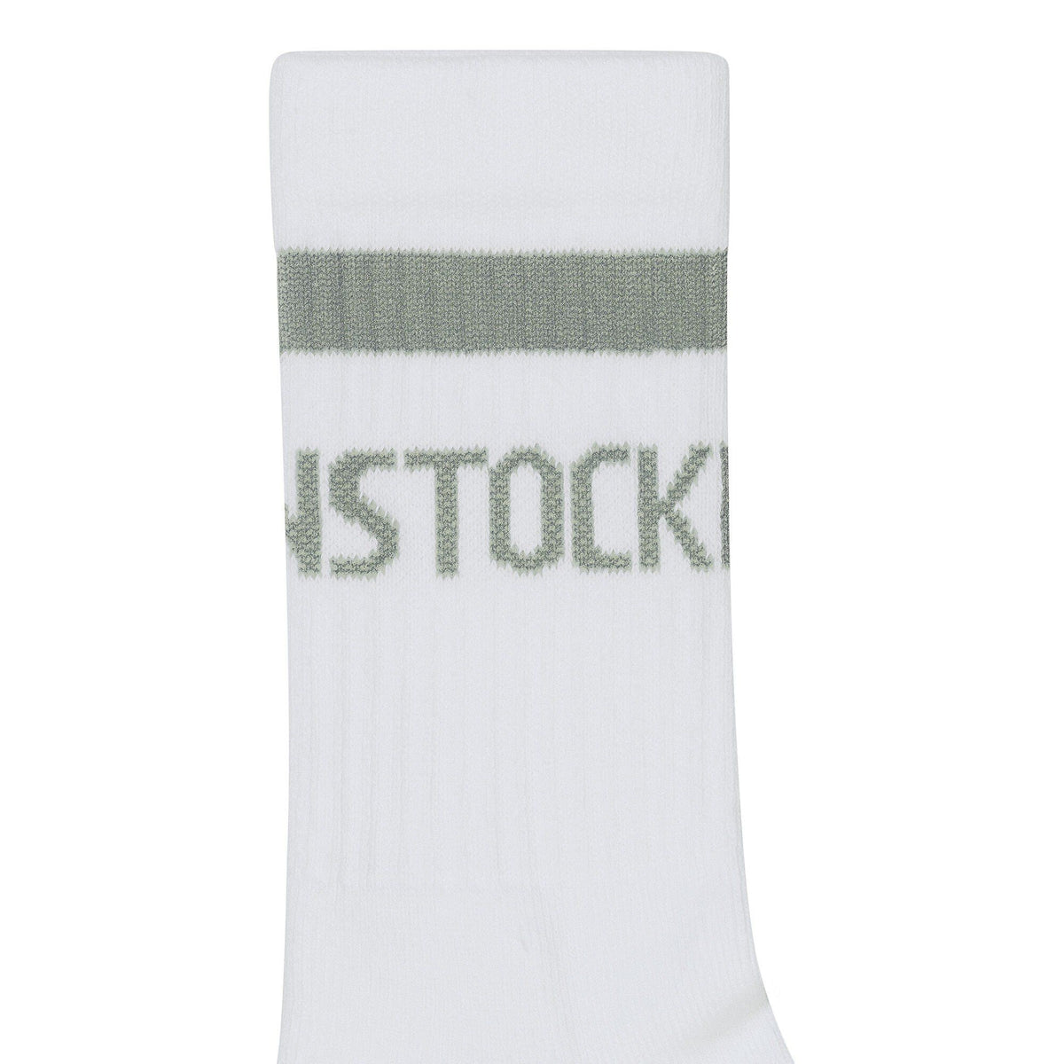 Cotton Tennis Socks Cotton-Polyamide-Elastane in Color White / Pure Sage | Birkenstock