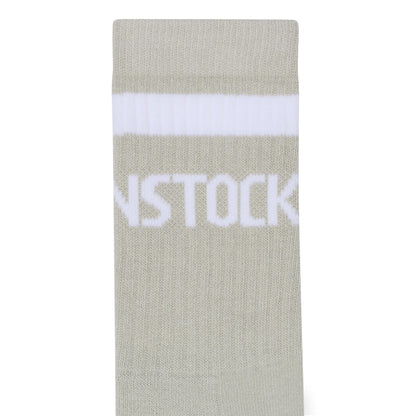 Cotton Tennis Socks Cotton-Polyamide-Elastane in Color Stone Coin / White | Birkenstock