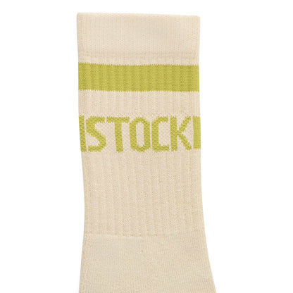 Cotton Tennis Socks Cotton-Polyamide-Elastane in Color Oatmeal/Archive Mid Green | Birkenstock