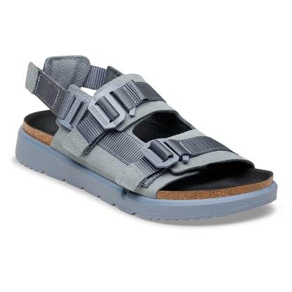 Shinjuku Leather-Textile in Color Basalt Gray | Birkenstock