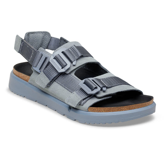 Shinjuku Leather-Textile in Color Basalt Gray | Birkenstock