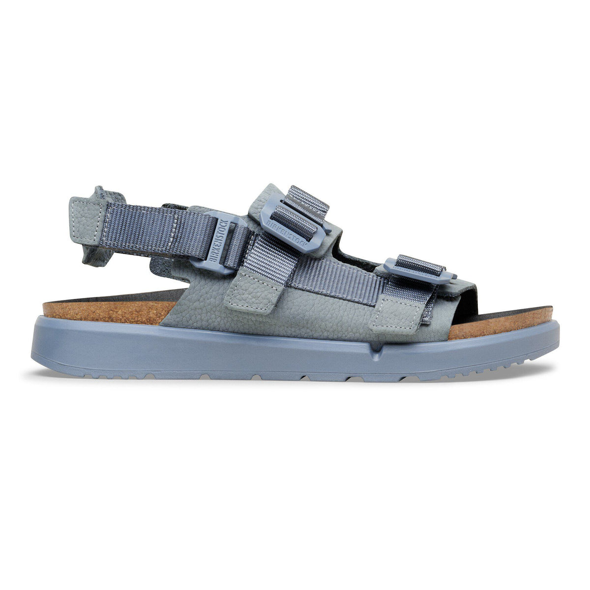 Shinjuku Leather-Textile in Color Basalt Gray | Birkenstock