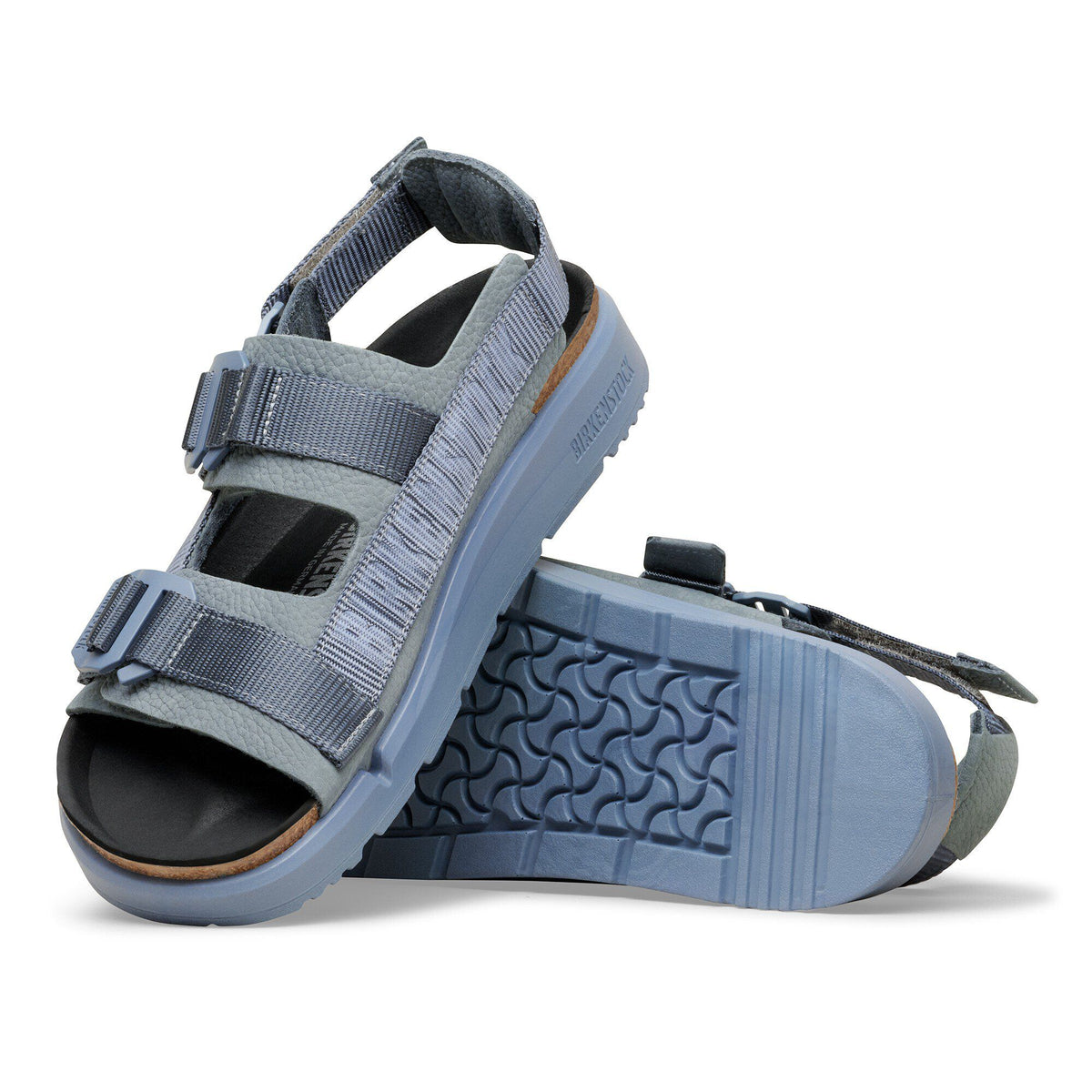 Shinjuku Leather-Textile in Color Basalt Gray | Birkenstock