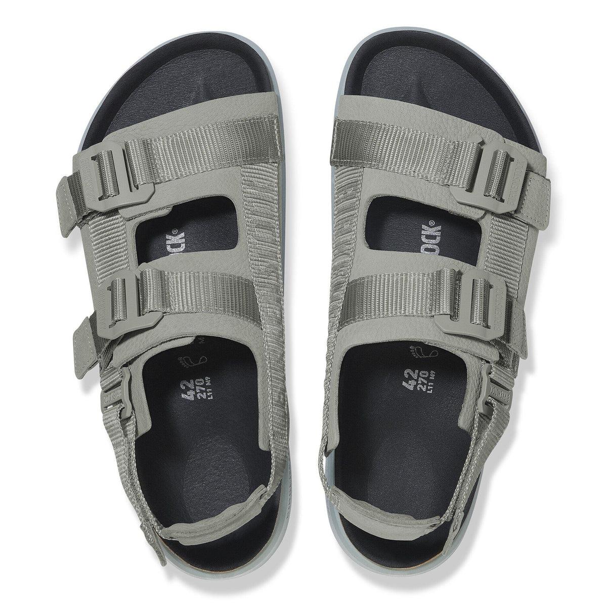 Shinjuku Leather-Textile in Color Pure Sage | Birkenstock