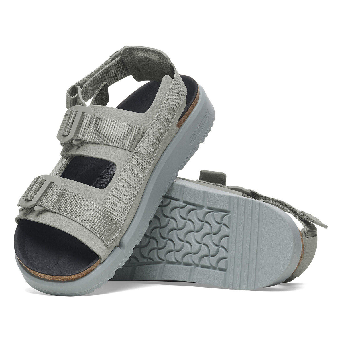 Shinjuku Leather-Textile in Color Pure Sage | Birkenstock