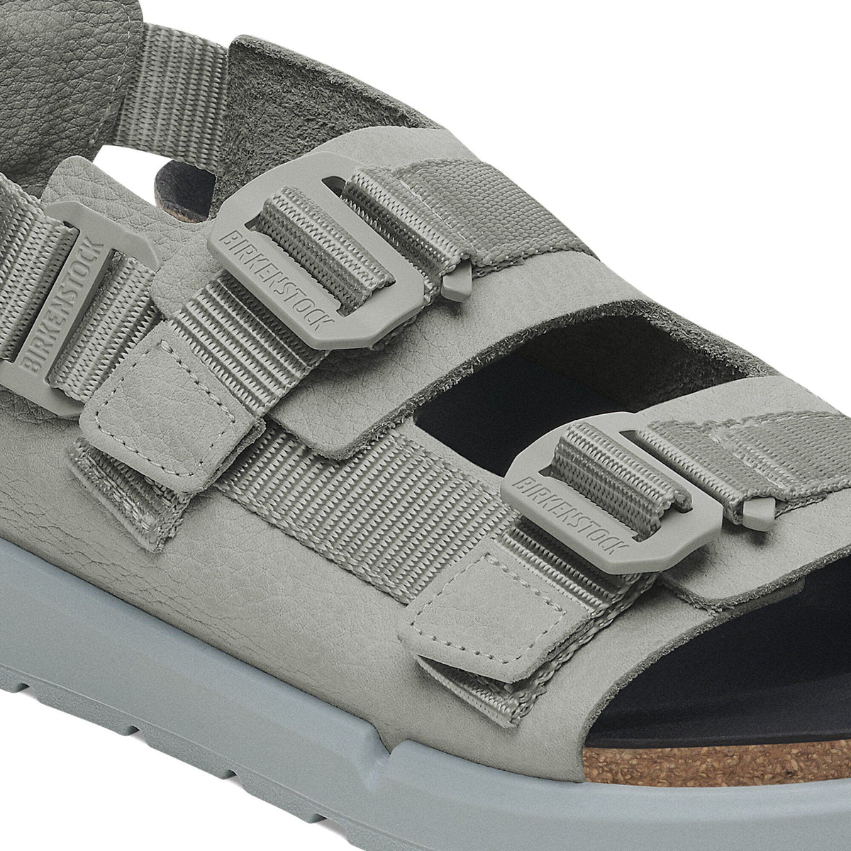 Shinjuku Leather-Textile in Color Pure Sage | Birkenstock