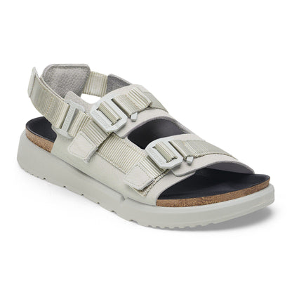Shinjuku Leather-Textile in Color Mineral Gray | Birkenstock