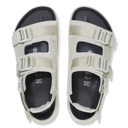 Shinjuku Leather-Textile in Color Mineral Gray | Birkenstock