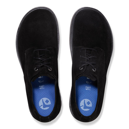 Highwood Lace Low Suede Leather in Color Black | Birkenstock