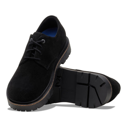 Highwood Lace Low Suede Leather in Color Black | Birkenstock