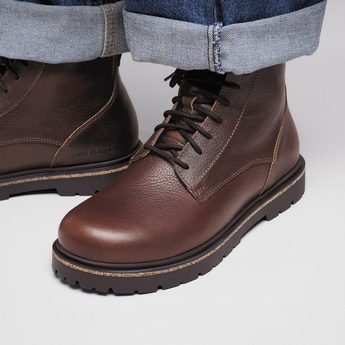 Highwood Lace Mid Men Leather in Color Chocolate | Birkenstock