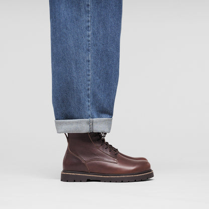 Highwood Lace Mid Men Leather in Color Chocolate | Birkenstock