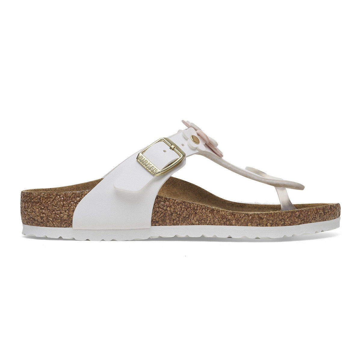 Gizeh Flowers Kids Birko-Flor in Color White | Birkenstock